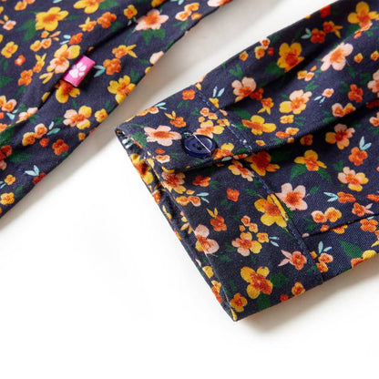 Kinderkleid mit Langen Ärmeln Marineblau