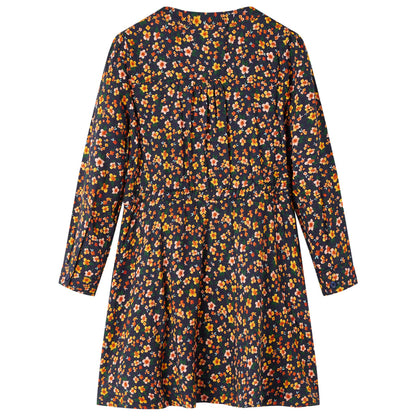 Kinderkleid mit Langen Ärmeln Marineblau