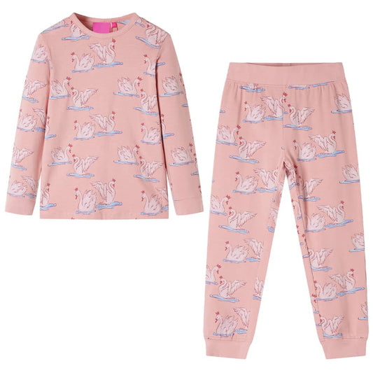 Kinderpyjama mit Langen Ärmeln Hellrosa