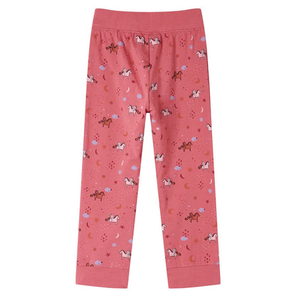 Kinderpyjama mit Langen Ärmeln Altrosa