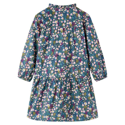 Kinderkleid mit Langen Ärmeln Dunkelblau