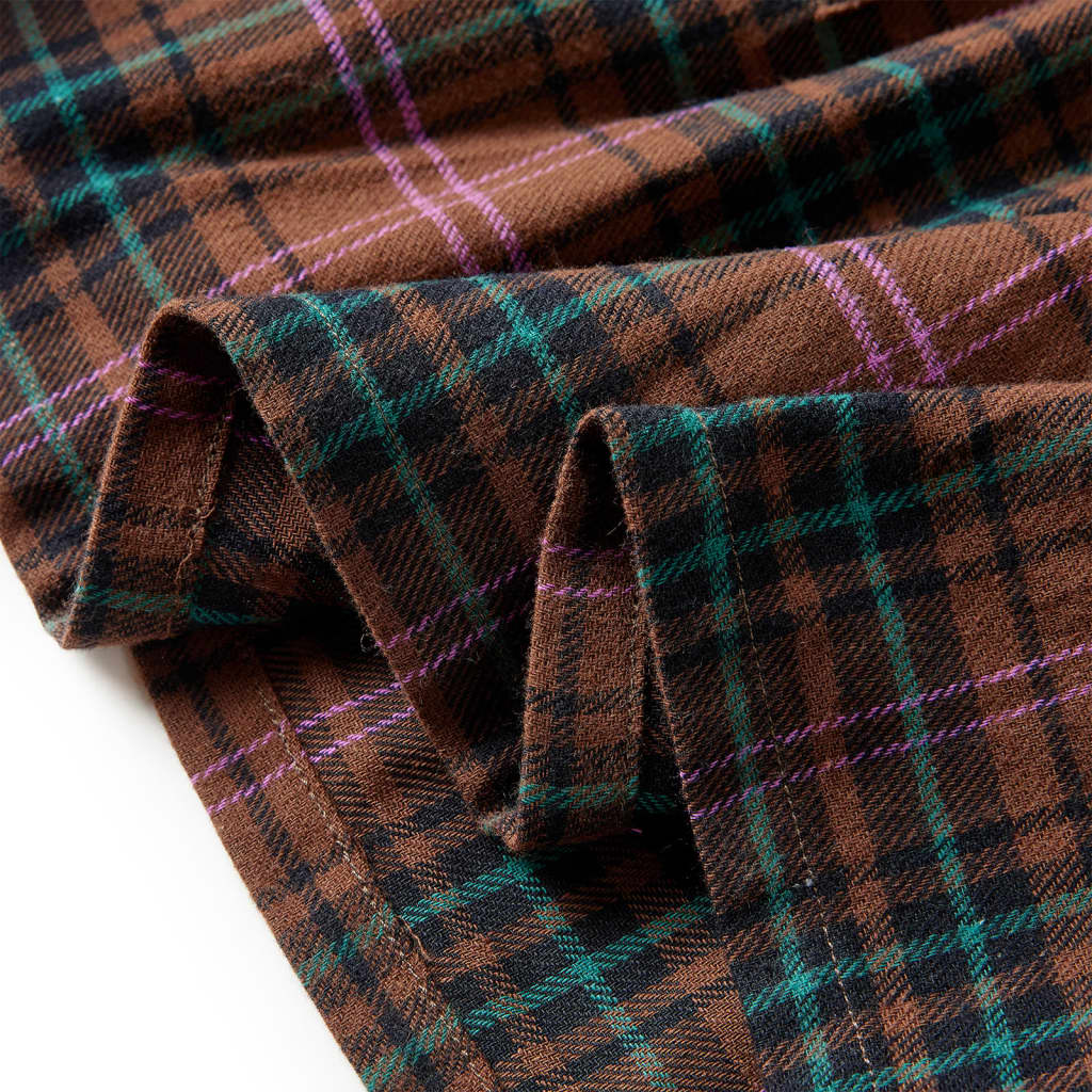 Kinderkleid mit Langen Ärmeln Cognac