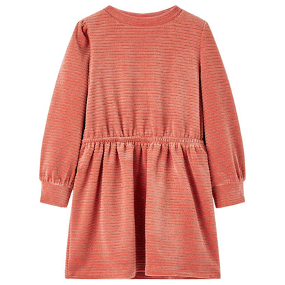 Kinderkleid mit Langen Ärmeln Mittelrosa