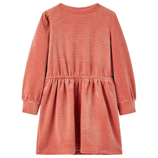 Kinderkleid mit Langen Ärmeln Mittelrosa