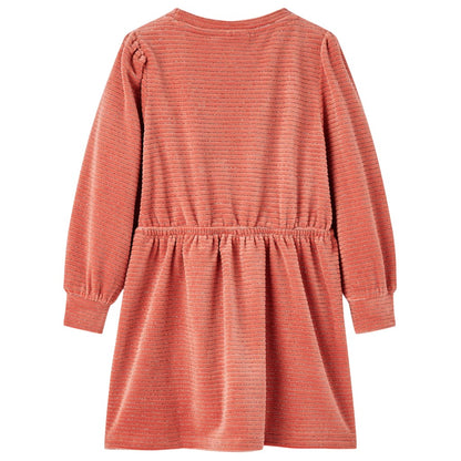 Kinderkleid mit Langen Ärmeln Mittelrosa