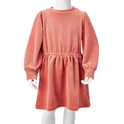 Kinderkleid mit Langen Ärmeln Mittelrosa