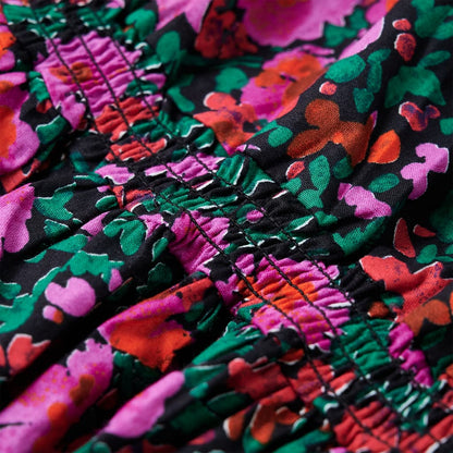 Kinderkleid mit Langen Ärmeln Knallrosa