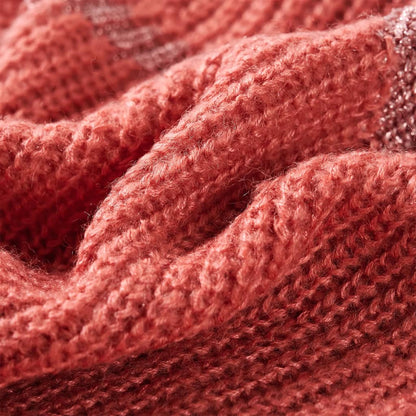 Kinderpullover Gestrickt Mittelrosa