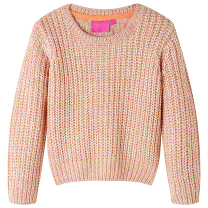 Kinderpullover Gestrickt Zartrosa