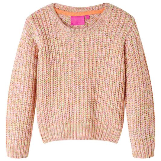 Kinderpullover Gestrickt Zartrosa