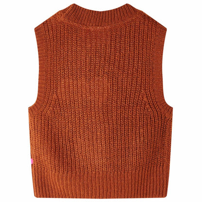 Kinder-Pulloverweste Gestrickt