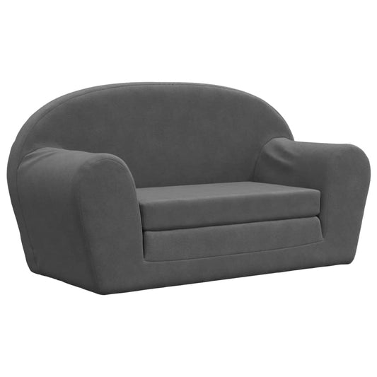 Kinder-Schlafsofa 2-Sitzer Weicher Plüsch für Kinder