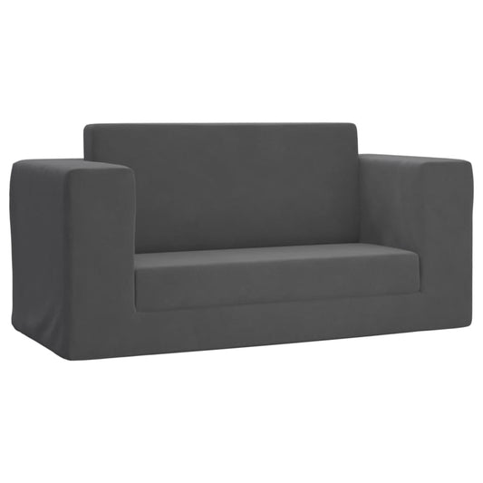 Kinder-Schlafsofa 2-Sitzer Weicher Plüsch mit verschiedenen Designs und Farben