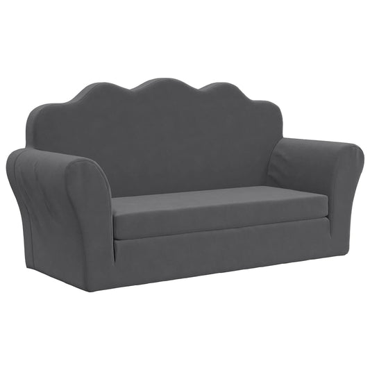 Kinder-Schlafsofa 2-Sitzer Weicher Plüsch für Kinder