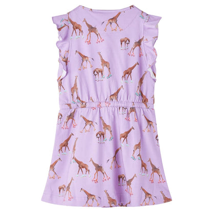 Kinderkleid mit Rüschenärmeln und Taillenband