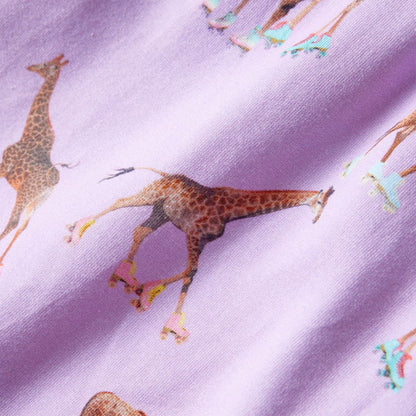 Kinderkleid mit Rüschenärmeln und Taillenband