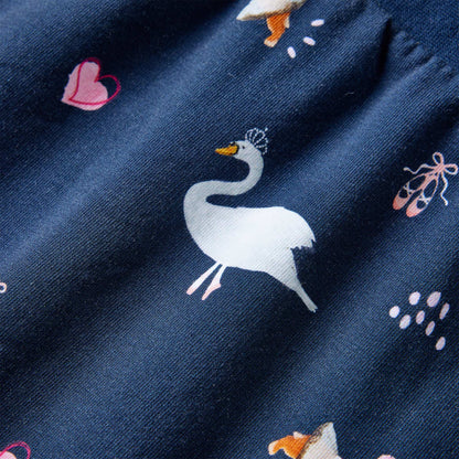 Kinderkleid mit Langen Ärmeln Marineblau