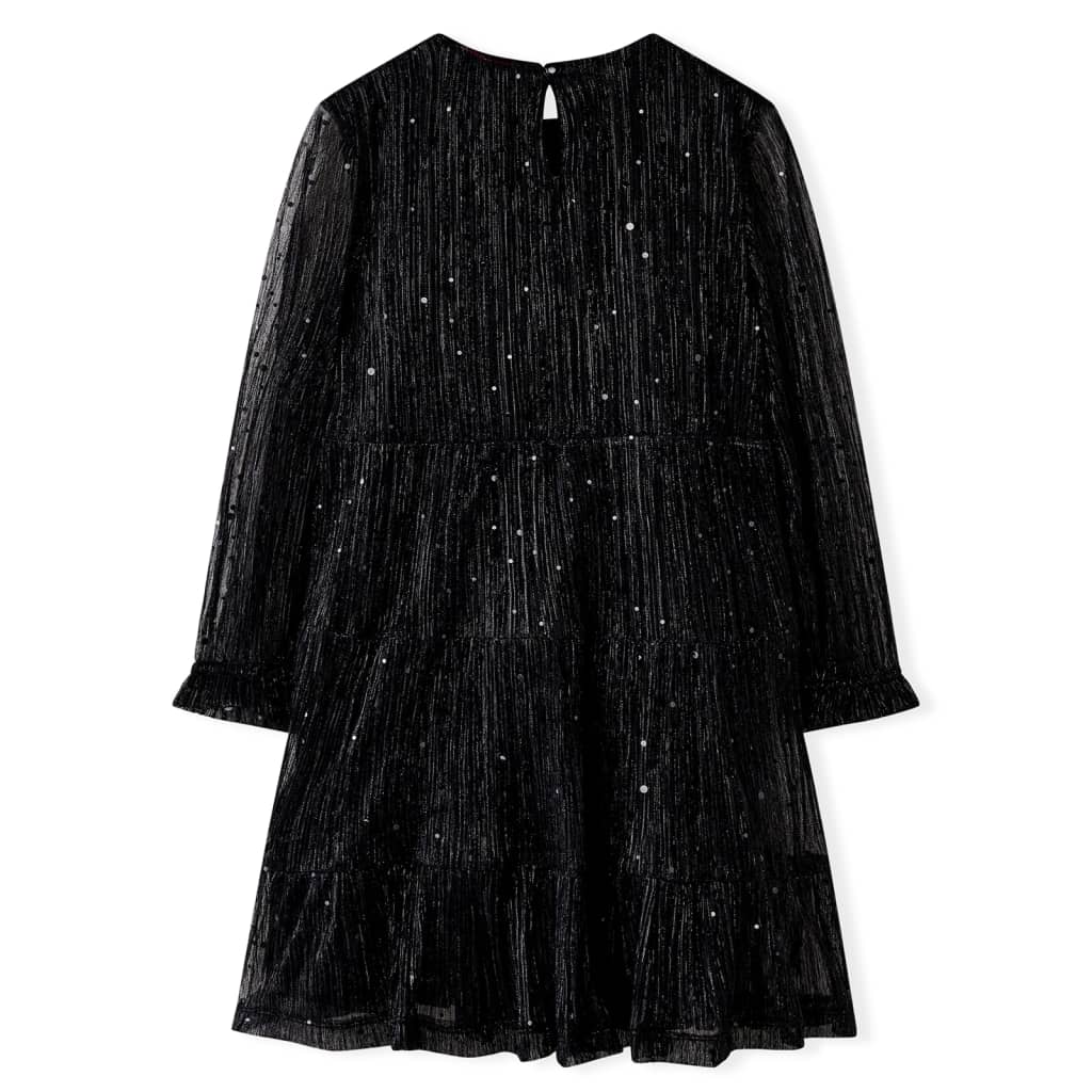 Kinderkleid mit Langen Ärmeln Schwarz