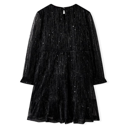 Kinderkleid mit Langen Ärmeln Schwarz