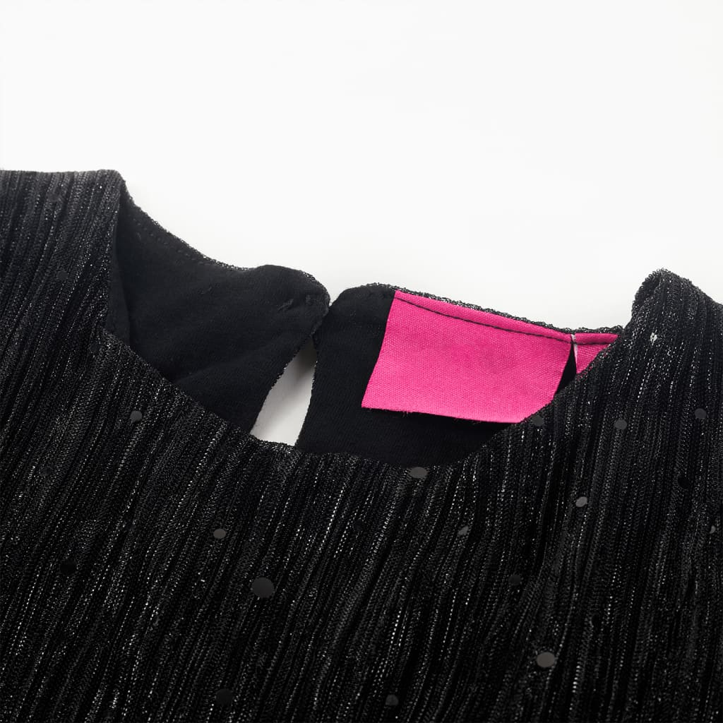 Kinderkleid mit Langen Ärmeln Schwarz
