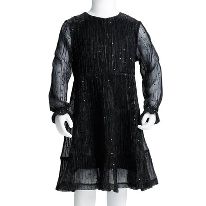 Kinderkleid mit Langen Ärmeln Schwarz