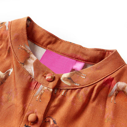 Kinderkleid Cognac