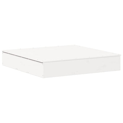 Sandkasten mit Deckel 111x111x19,5 cm aus Massivholz