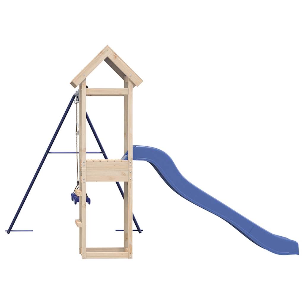 Spielturm aus imprägniertem Kiefernholz und massivem Douglasie und Kiefer