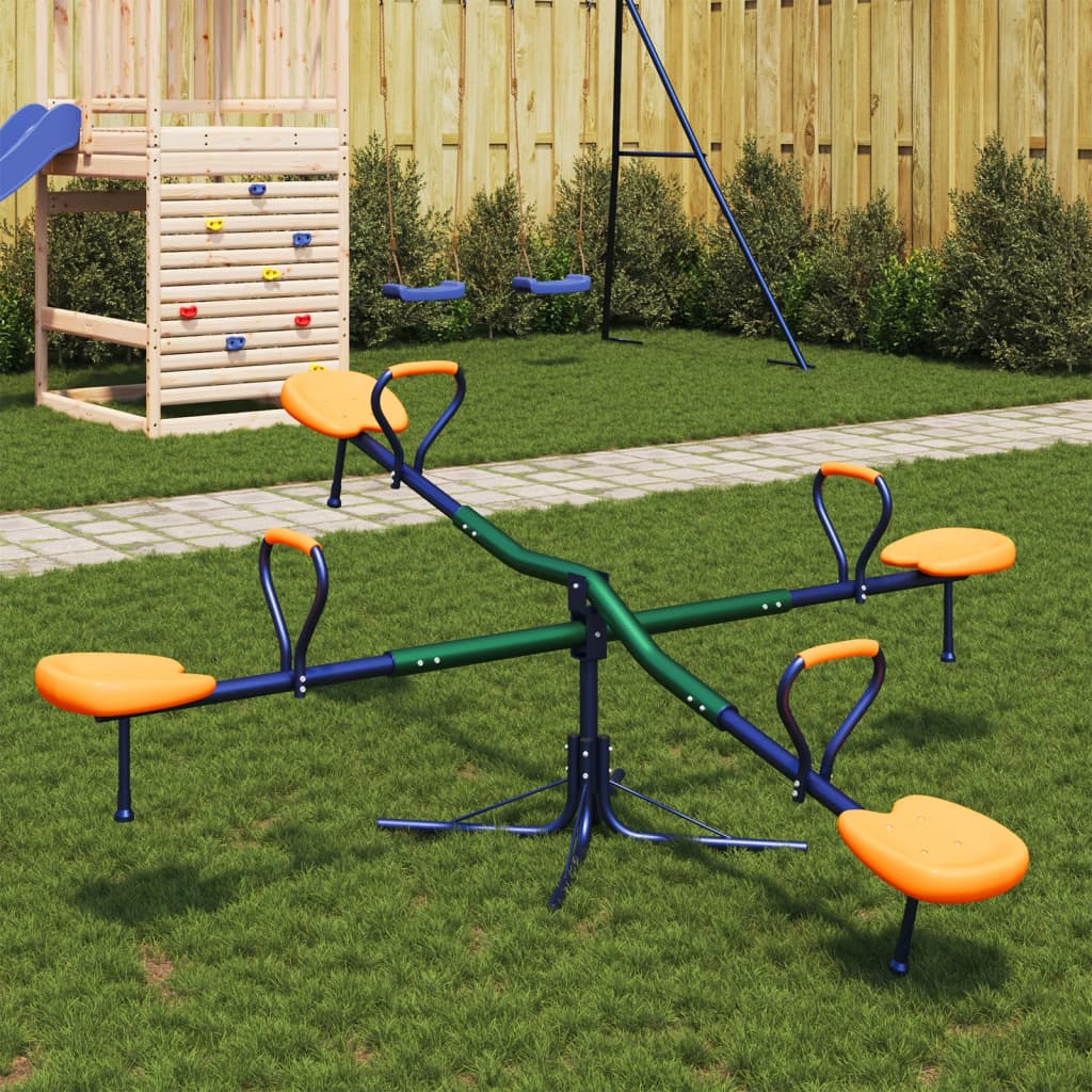 Wippe 4-Sitzer um 360-Grad Stahl - Yekta
