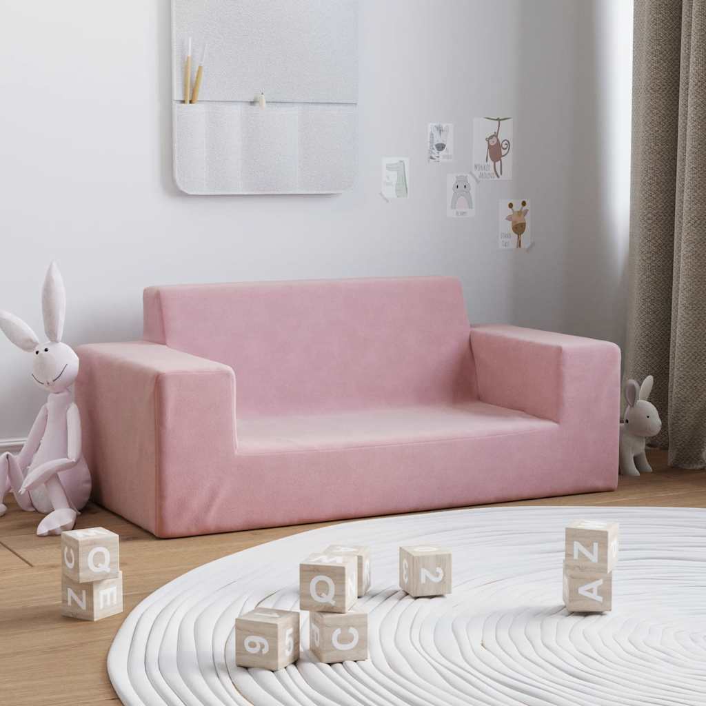 Kinder-Schlafsofa & Kindersofa Weicher Plüsch für Kinder