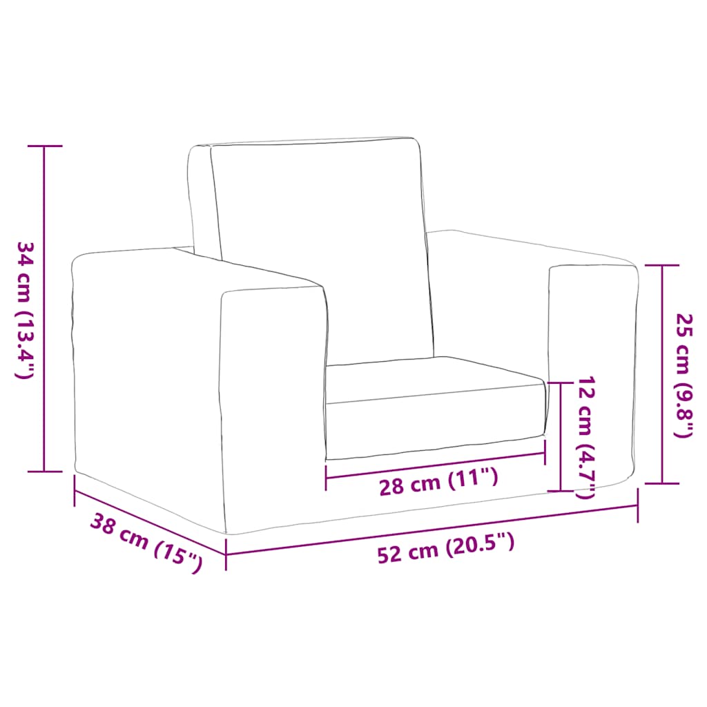 Kinder-Schlafsofa & Kindersofa Weicher Plüsch für Kinder